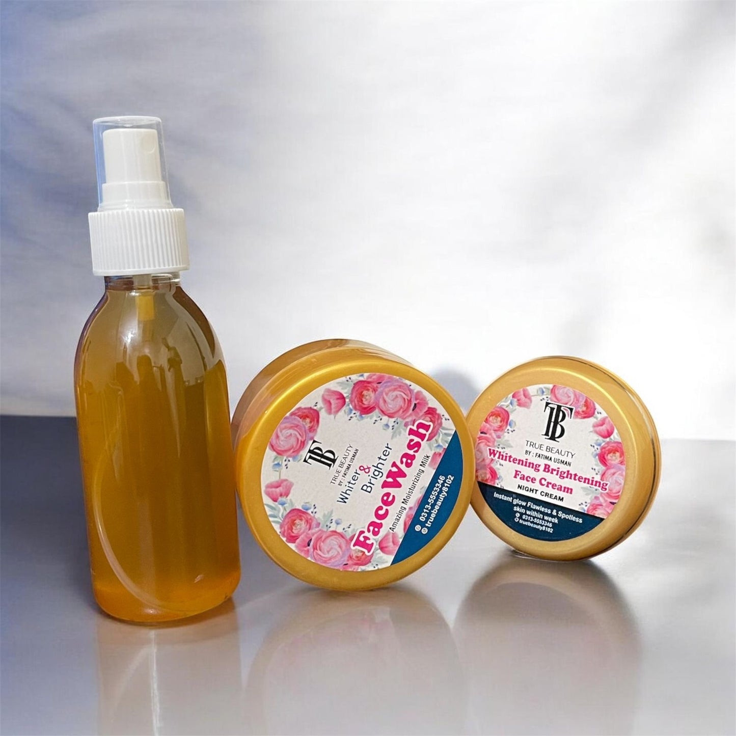 True Beauty Night Cream & Face Wash+Rose Toner Free