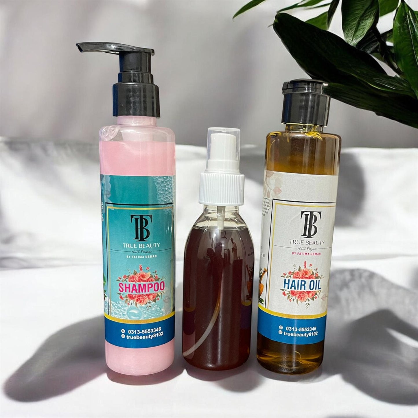 True Beauty Hair Oil & Shampoo + Hair Toner Free
